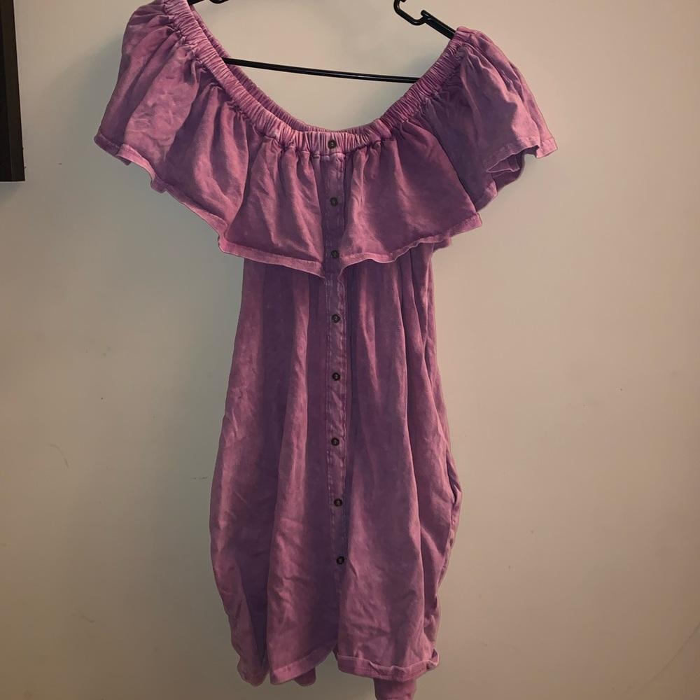 mauve/purple flowy dress